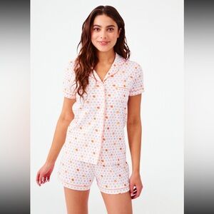 Roller Rabbit Autumn Hearts Polo Pajamas